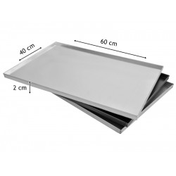 40x60x2 cm Çift Büküm Kaynaklı Tepsi